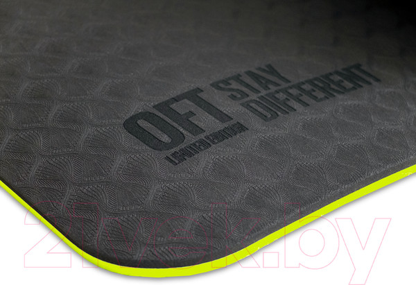 Изображение товара Коврик для йоги и фитнеса Original FitTools FT-YGM10-TPE-BG TPE (черный/зеленый)