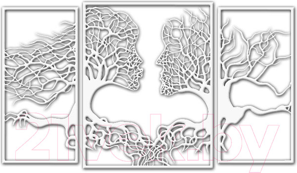 Изображение товара Декор настенный Arthata Кроны любви 85x50-V / 024-3
