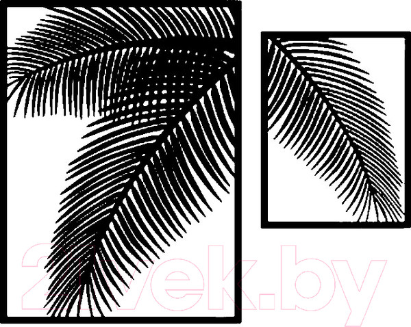 Изображение товара Декор настенный Arthata Папоротник 60x50-B / 027-2