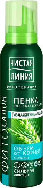 Изображение товара Пенка для укладки волос Чистая Линия Объем от корней (150мл)