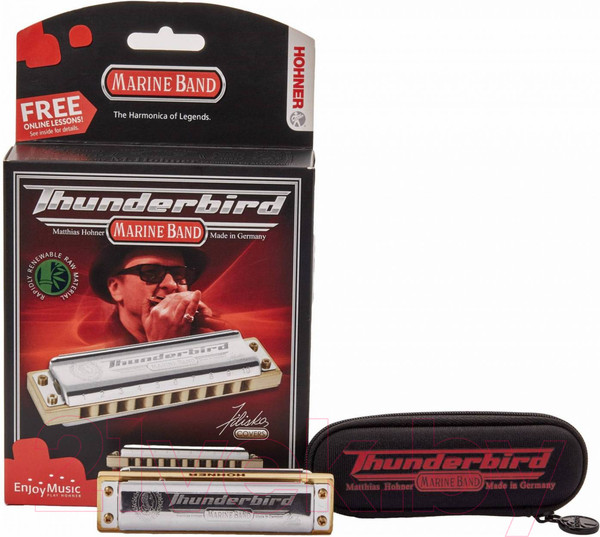 Изображение товара Губная гармошка Hohner Marine Band Thunderbird Low E / M201115X