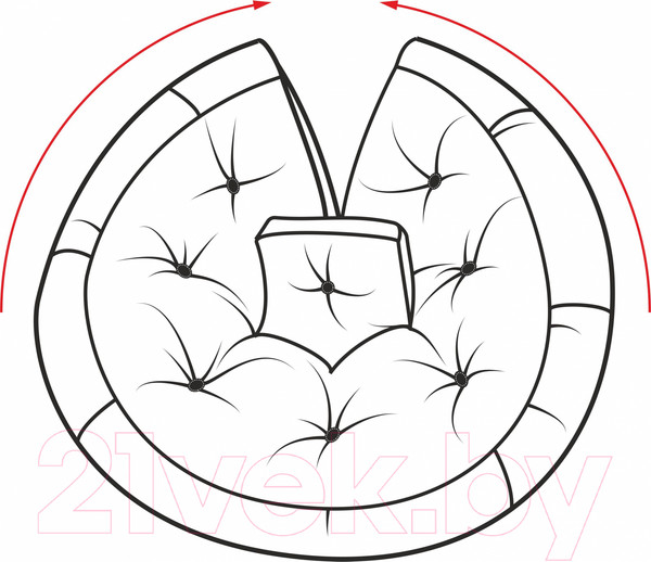 Изображение товара Бескаркасное кресло-трансформер Angellini 9с0013тр (L, коричневый)