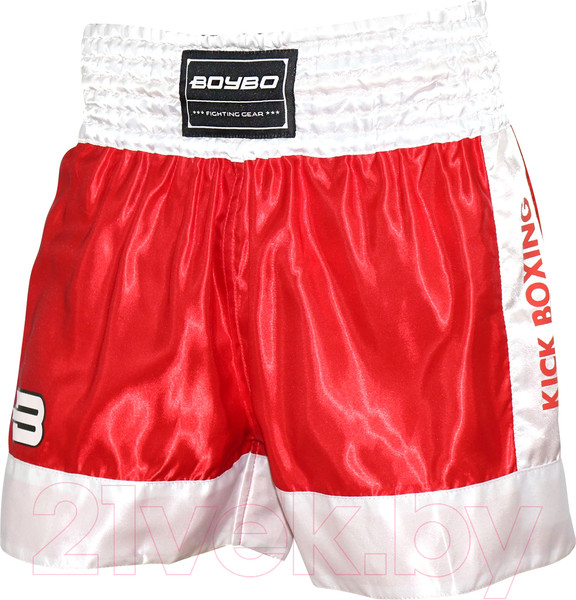 Изображение товара Шорты для бокса BoyBo Для кикбоксинга (XS, красный)