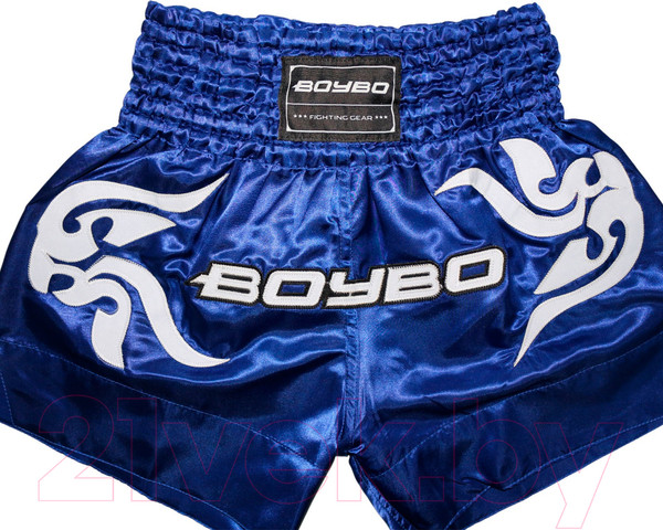 Изображение товара Шорты для бокса BoyBo Для тайского (XL, синий)