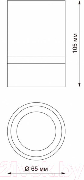 Изображение товара Точечный светильник Novotech Elina 370734 (золото)