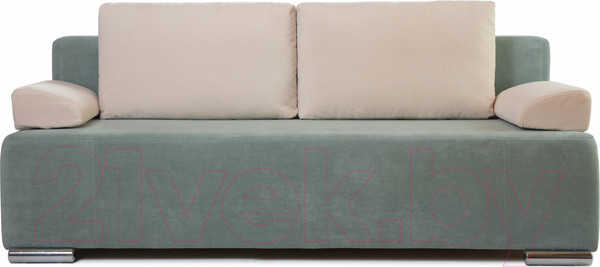 Изображение товара Диван KRONES Атлант 1 (микровелюр зеленый/бежевый)