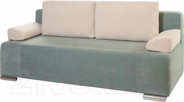 Изображение товара Диван KRONES Атлант 1 (микровелюр зеленый/бежевый)