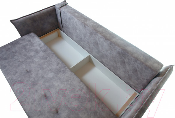 Изображение товара Диван KRONES Цезарь 3 (велюр серый)