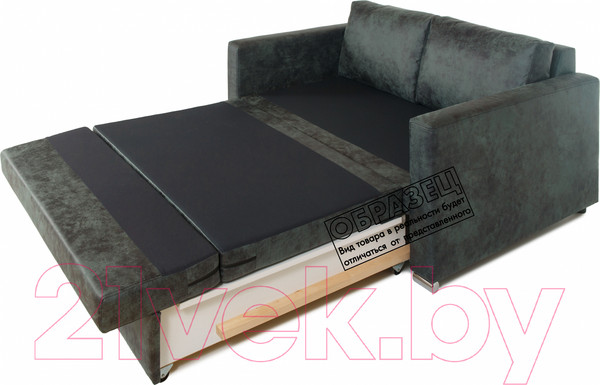 Изображение товара Диван KRONES Афродита выкатная 195x120 (искуственная замша серо-зеленый)