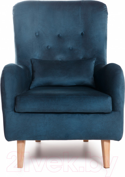 Изображение товара Кресло мягкое KRONES Калипсо (велюр темно-синий)