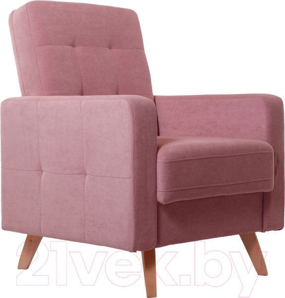 Изображение товара Кресло мягкое KRONES Тесей (велюр пыльной розы)