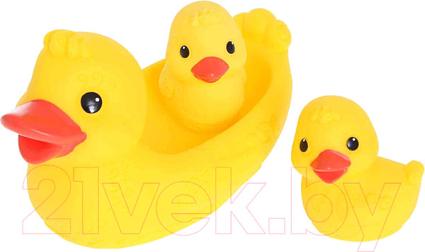 Изображение товара Набор игрушек для ванной Огонек Уточка с утятами / С-674