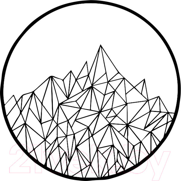 Изображение товара Декор настенный Arthata Горный хребет 35x35-B / 031-1