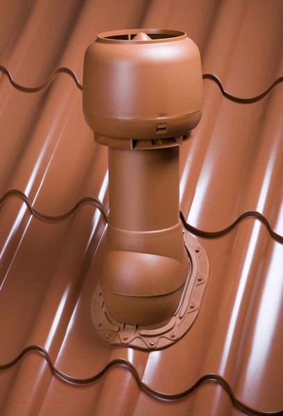 Изображение товара Выход вентиляционный на крышу Vilpe 125/ИЗ/500 RR11 / 734406 (зеленый)