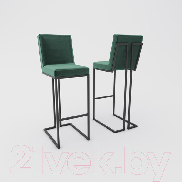 Изображение товара Стул барный Hype Mebel Морган (черный/зеленый)