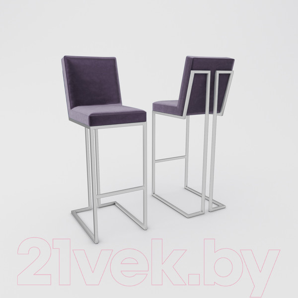 Изображение товара Стул барный Hype Mebel Морган (белый/фиолетовый)