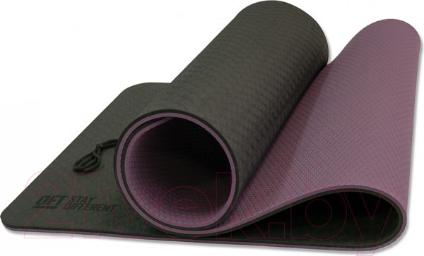 Изображение товара Коврик для йоги и фитнеса Original FitTools FT-YGM10-TPE-BPP (черный/фиолетовый)
