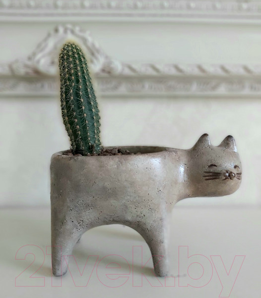 Изображение товара Кашпо Нашы майстры Кот 1163-1 (песочный)