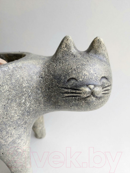 Изображение товара Кашпо Нашы майстры Кот 1163-3 (серый)