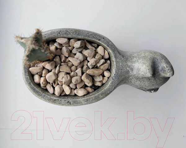 Изображение товара Кашпо Нашы майстры Кот 1163-3 (серый)