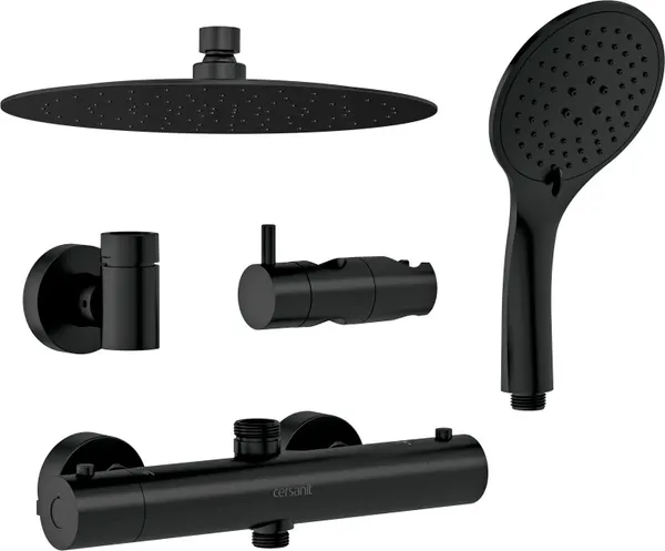 Изображение товара Душевая система со смесителем Cersanit Brasko Black 63112/64527