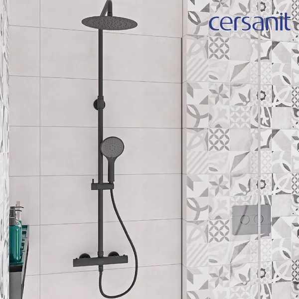 Изображение товара Душевая система со смесителем Cersanit Brasko Black 63112/64527