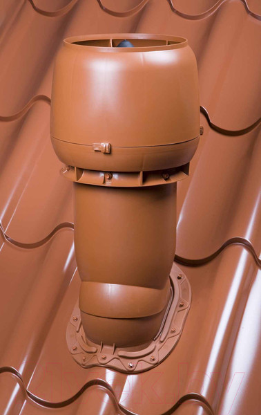 Изображение товара Выход вентиляционный на крышу Vilpe 160/ИЗ/500 RR750 / 741699 (кирпичный)