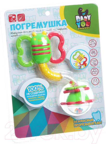 Изображение товара Прорезыватель для зубов Bondibon Жучок / ВВ1488