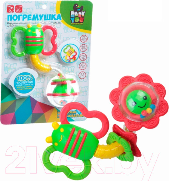 Изображение товара Прорезыватель для зубов Bondibon Жучок / ВВ1488