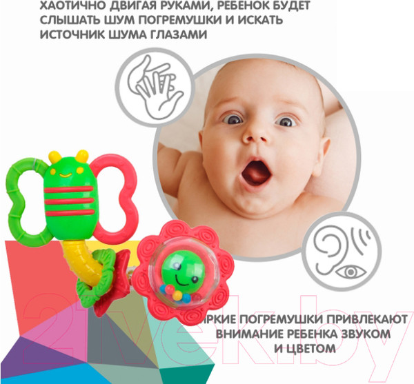 Изображение товара Прорезыватель для зубов Bondibon Жучок / ВВ1488