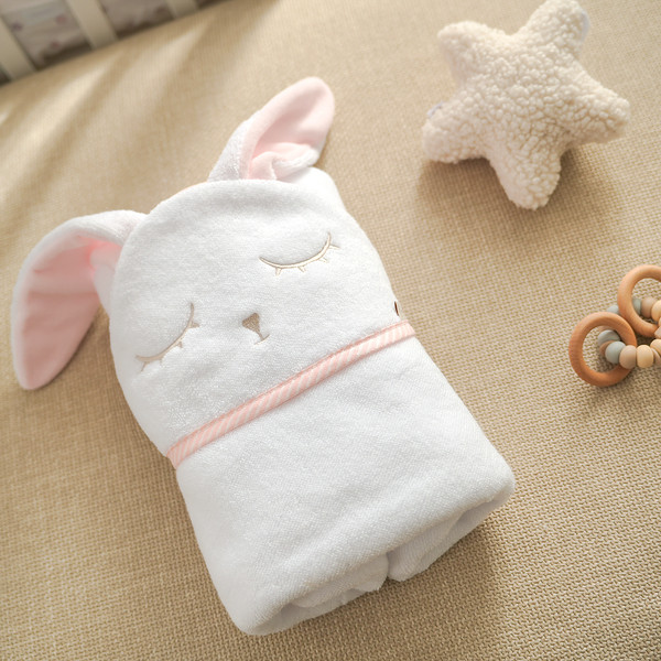 Изображение товара Полотенце с капюшоном Perina Лапушка / ПД-05.1.95 (розовый)