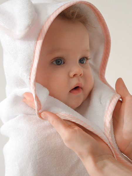 Изображение товара Полотенце с капюшоном Perina Лапушка / ПД-05.1.95 (розовый)