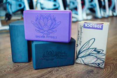 Изображение товара Блок для йоги Original FitTools FT-BLACK-BLOCK