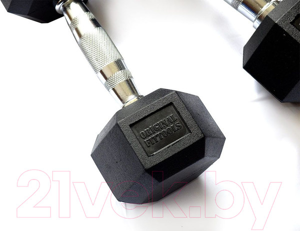 Изображение товара Гантель Original FitTools FT-HEX-27.5