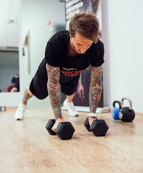 Изображение товара Гантель Original FitTools FT-HEX-27.5