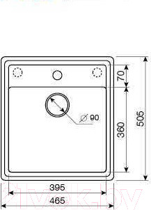 Изображение товара Мойка кухонная ZORG Como 46 (серый жемчуг)