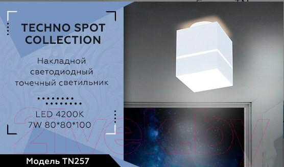Изображение товара Точечный светильник Ambrella TN257 WH/S (белый песок)