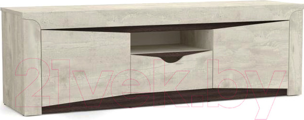 Изображение товара Тумба Олмеко ТВ Лючия 33.17 (бетон пайн белый/венге/белый)