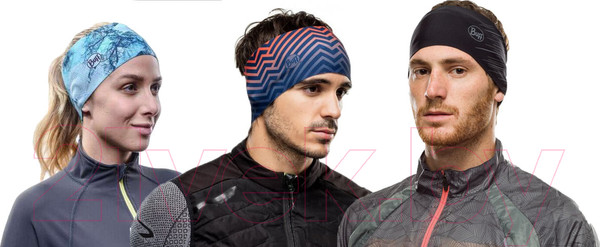 Изображение товара Повязка на голову Buff Tech Fleece Headband Solid Black (124061.999.10.00)