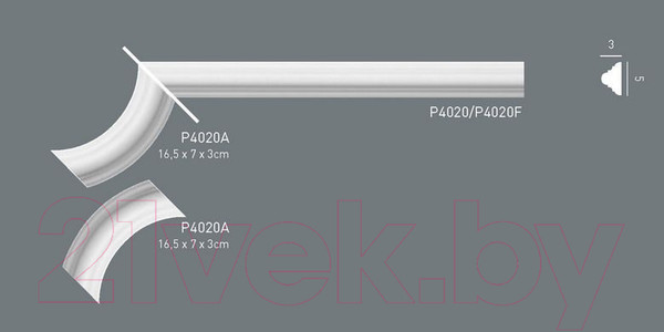 Изображение товара Молдинг Orac Decor Угловой P4020A