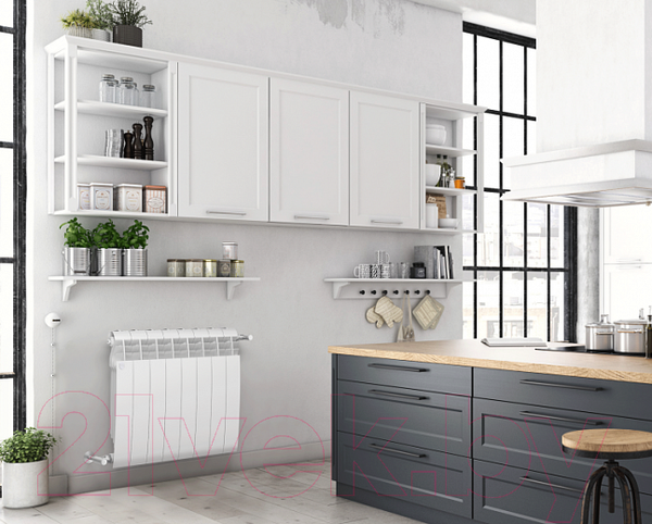 Изображение товара Радиатор биметаллический Royal Thermo BiLiner 500 Bianco Traffico (8 секций)