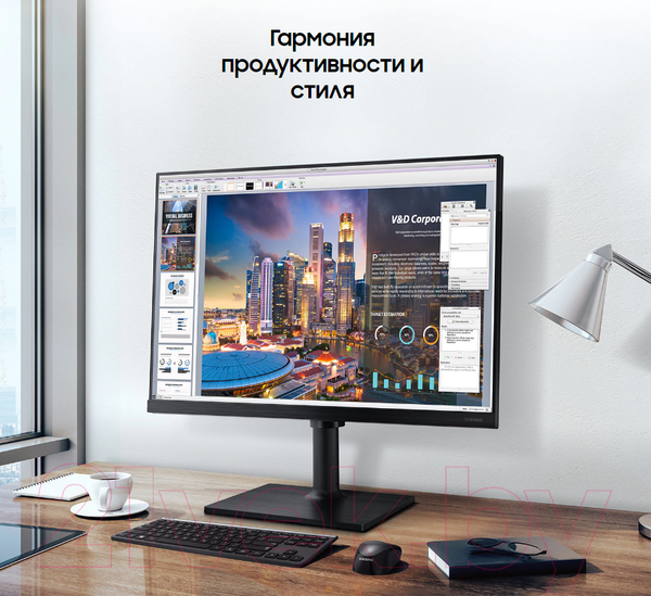 Изображение товара Монитор Samsung F24T450FQI (LF24T450FQIXCI)