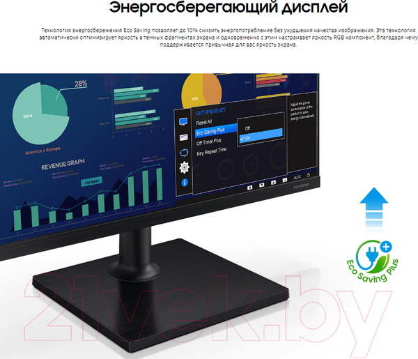 Изображение товара Монитор Samsung F24T450FQI (LF24T450FQIXCI)