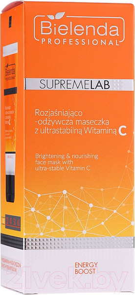 Изображение товара Маска для лица кремовая Bielenda Professional Supremelab Energy Boost Питательная со стабильн. витамином C (70мл)