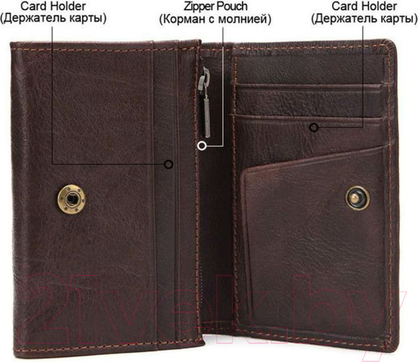 Изображение товара Портмоне Ezcase Koloss Neocl K2.1 (коричневый)