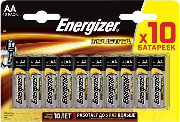 Изображение товара Комплект батареек Energizer Industrial LR6 (10шт)