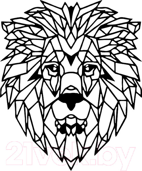 Изображение товара Декор настенный Arthata Лев 50x60-B / 033-1 (черный)