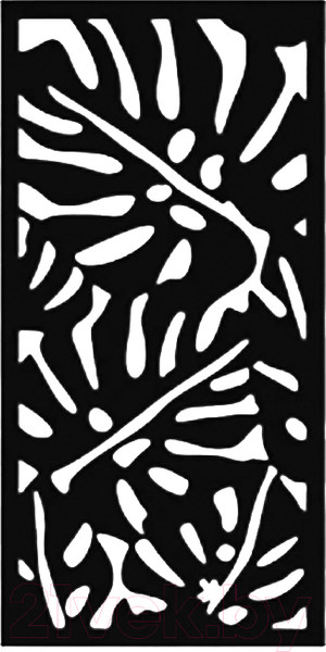 Изображение товара Декор настенный Arthata Листья 30x60-B / 034-1 (черный)