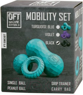 Изображение товара Набор эспандеров Original FitTools FT-SM3ST-B (черный)