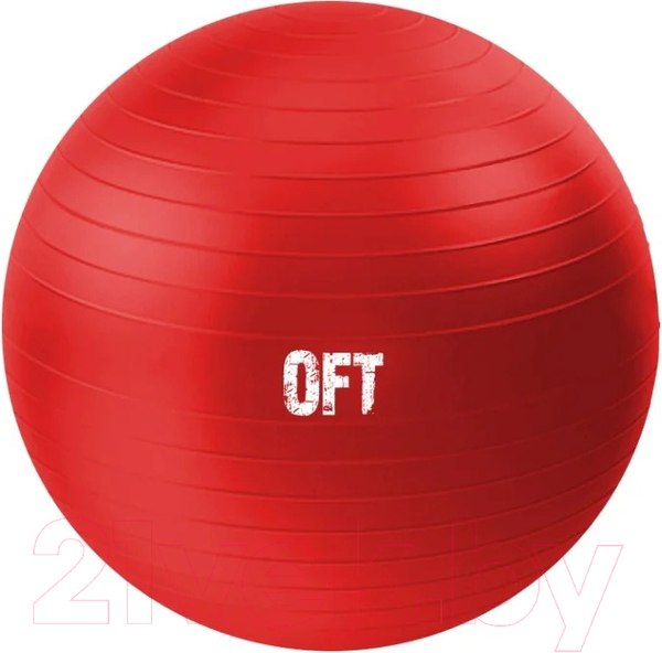 Изображение товара Фитбол гладкий Original FitTools FT-GBR-65RD (красный)